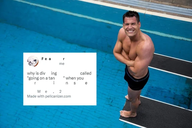 why is diving called "going on a tan" when you rinse