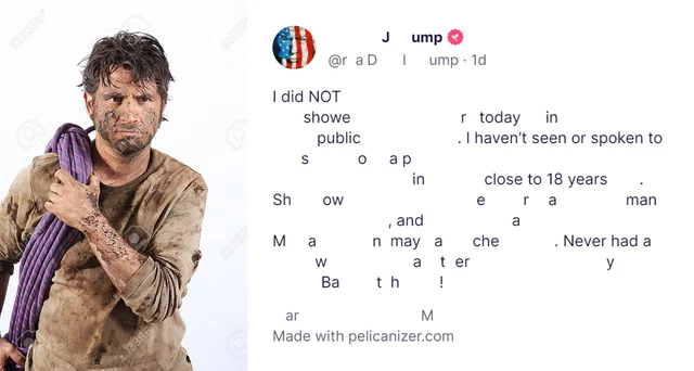 I did NOT shower today in public. I haven't seen or spoken to soap in close to 18 years. Shower a man, and a Man may ache. Never had a watery Bath!