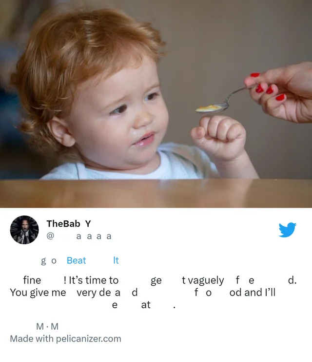 fine! It's time to get vaguely fed. You give me very dead food and I'll eat.